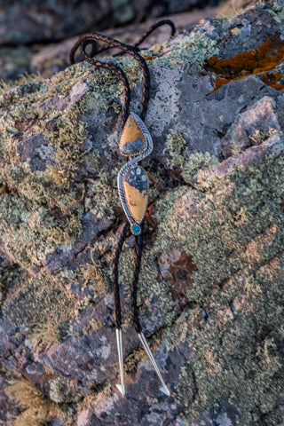 Sonoran Neck Tie – view 4 – handcrafted gemstone jewelry by Chida Gems