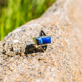 Burmuda Triangle Ring - Lapis Lazuli