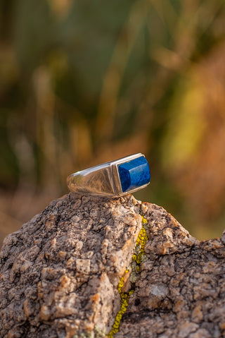 Burrano Ring - Lapis Lazuli – view 6 – handcrafted gemstone jewelry by Chida Gems