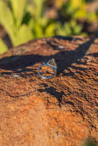 Malta Triangle Ring - Purple and Orange