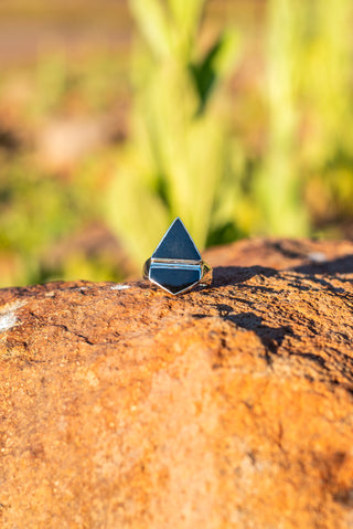 Malta Triangle Ring Black Onyx