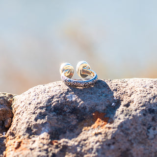 Monterey Double Stone Ring - Larimar