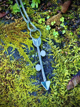 Signature Arrow Pendant – handcrafted gemstone jewelry by Chida Gems