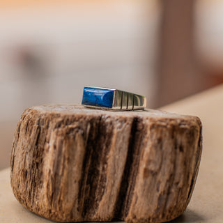 Lima Band Ring - Shattuckite – view 2 – handcrafted gemstone jewelry by Chida Gems