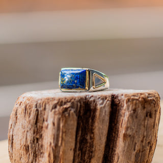 Tahoe Ring - Lapis Lazuli – handcrafted gemstone jewelry by Chida Gems